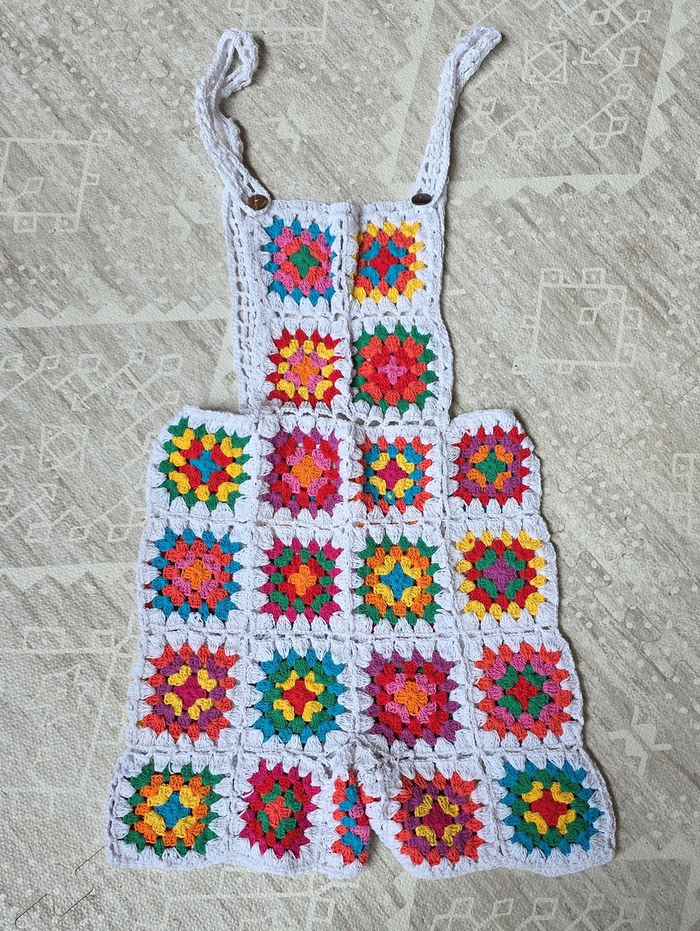 Handmade 100% Cotton Crochet Overalls